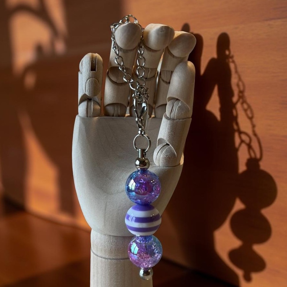 Tumbler Cup Charm in Elegant Shades of Purple